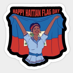 Happy Haitian Flag Day Celebration Haiti Sticker